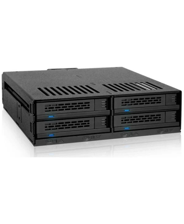 Icy Dock ExpressCage 4-Bay 2.5 Inch SAS/SATA HDD-SSD Hot Swap Cage for External 5.25 Inch Bay Μαύρο (MB324SP-B) MB324SP-B