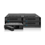 Icy Dock ExpressCage 4-Bay 2.5 Inch SAS/SATA HDD-SSD Hot Swap Cage for External 5.25 Inch Bay Μαύρο (MB324SP-B) MB324SP-B - Image 4