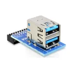 DeLock USB 3.0 Pin Header female > 2 x USB 3.0 female (41865) 41865