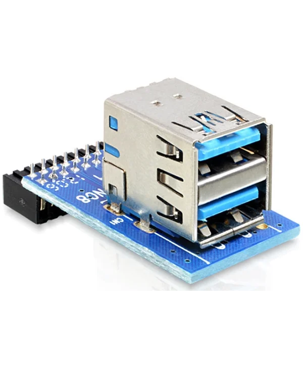 DeLock USB 3.0 Pin Header female > 2 x USB 3.0 female (41865) 41865