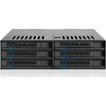 Icy Dock ExpressCage 6x 2.5 Inch SATA 6Gbps HDD/SSD Mobile Rack/Cage in 5.25 Inch bay Μαύρο (MB326SP-B) MB326SP-B