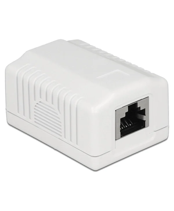 DeLock Μονή Εξωτερική Πρίζα Δικτύου RJ45 σε Λευκό Χρώμα 86196 86196
