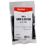 fischer Δεματικά Καλωδίων 100x2.5mm Μαύρο 100τμχ 87488 87488 - Image 2