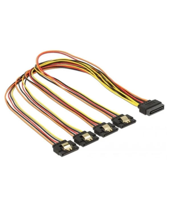 DeLock 15-Pin Sata - 15-Pin Sata Cable 0.5m Πολύχρωμο 60158 60158