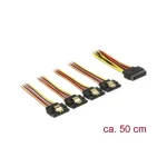 DeLock 15-Pin Sata - 15-Pin Sata Cable 0.5m Πολύχρωμο 60158 60158 - Image 2