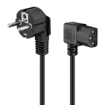 Goobay Schuko - IEC C15 Cable 1.5m Μαύρο 96042 96042