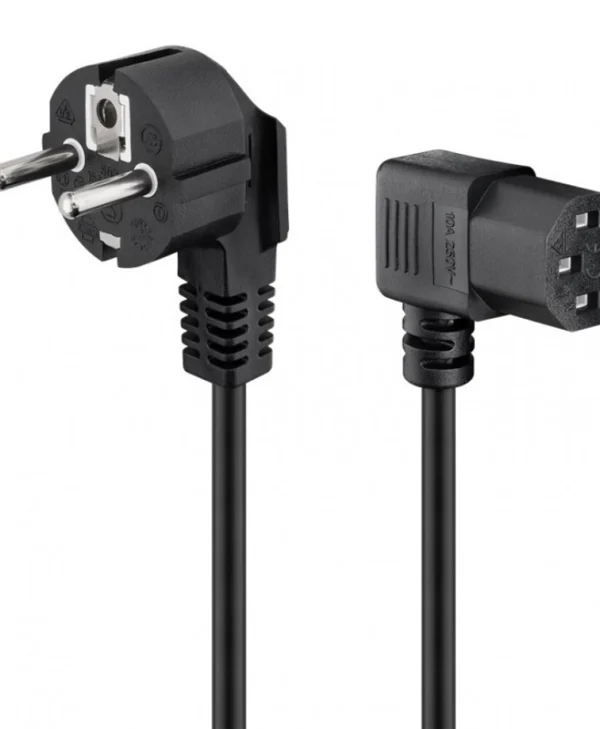Goobay Schuko - IEC C15 Cable 1.5m Μαύρο 96042 96042