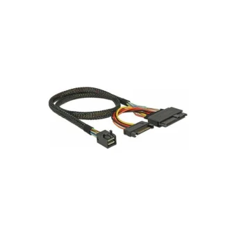 DeLock Mini SAS - 22-Pin SATA III Cable 50cm Μαύρο (84819) 84819