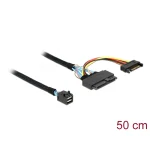 DeLock Mini SAS - 22-Pin SATA III Cable 50cm Μαύρο (84819) 84819 - Image 3