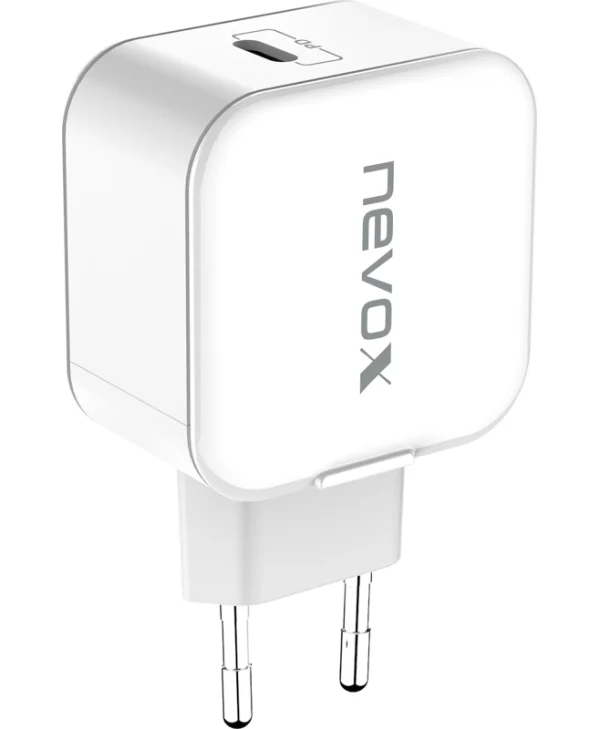Nevox Φορτιστής Χωρίς Καλώδιο με Θύρα USB-C 20W Power Delivery Λευκός (1880) 1880