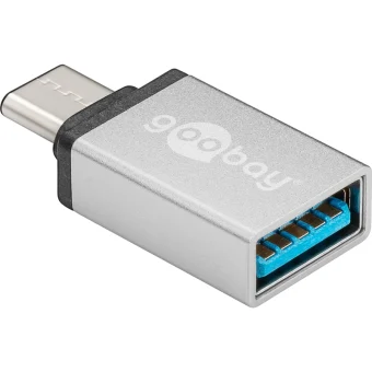 Goobay Μετατροπέας USB-C male σε USB-A female Ασημί 1τμχ 56620 56620