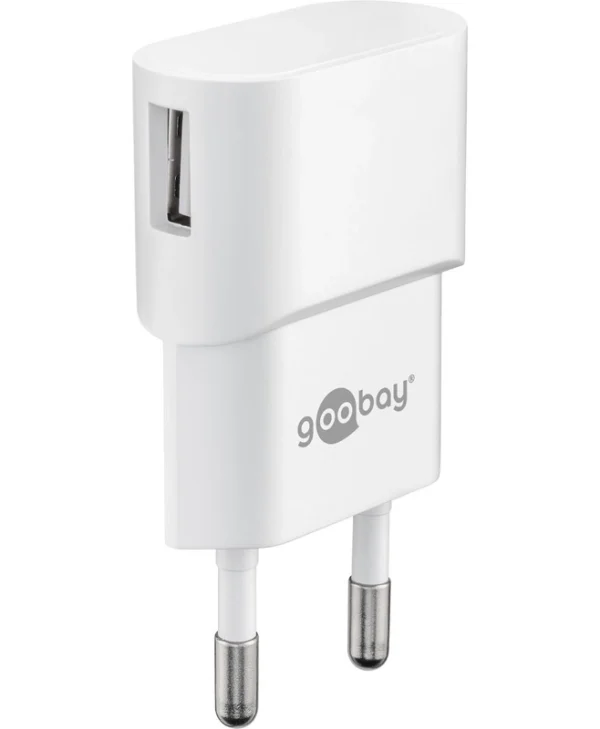 Goobay Φορτιστής Χωρίς Καλώδιο με Θύρα USB-A 5W Λευκός (44948) 44948