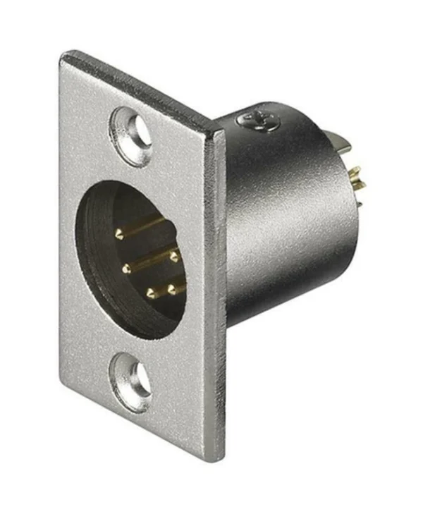 Goobay Ενωτικό Καλωδίων XLR M 5 pin Ανοξείδωτο ατσάλι (11966) 11966