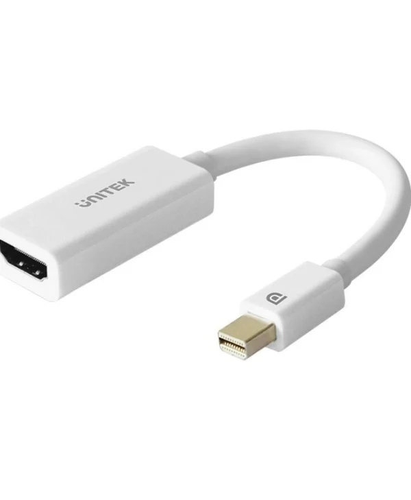 Unitek Μετατροπέας mini DisplayPort male σε HDMI female Λευκό 1τμχ Y-6331 Y-6331