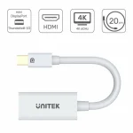 Unitek Μετατροπέας mini DisplayPort male σε HDMI female Λευκό 1τμχ Y-6331 Y-6331 - Image 4