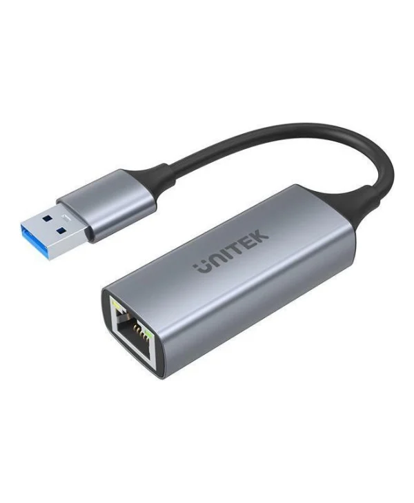 Unitek Μετατροπέας USB-A male σε RJ-45 female Ασημί 1τμχ U1309A U1309A