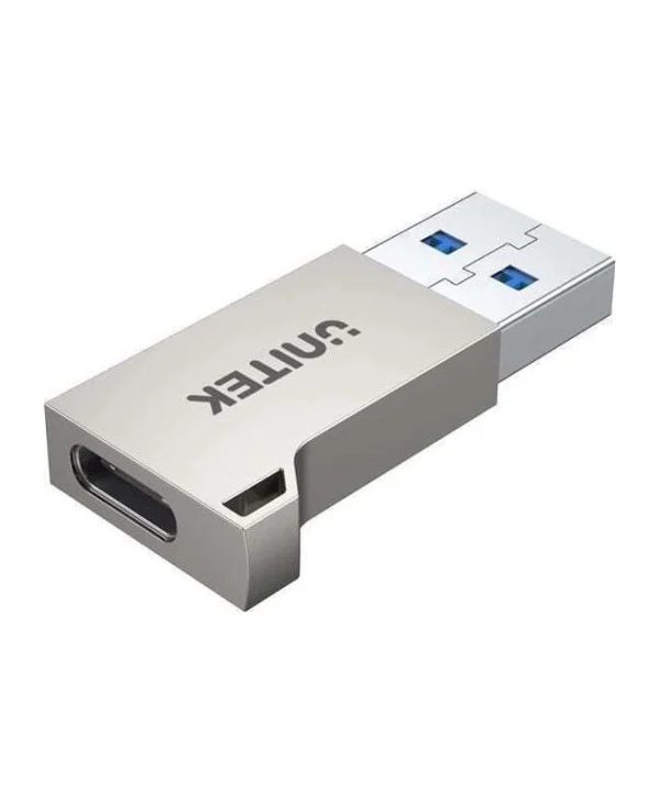 Unitek Μετατροπέας USB-C / USB-A male σε USB-C / USB-A female Ασημί 1τμχ A1034NI A1034NI