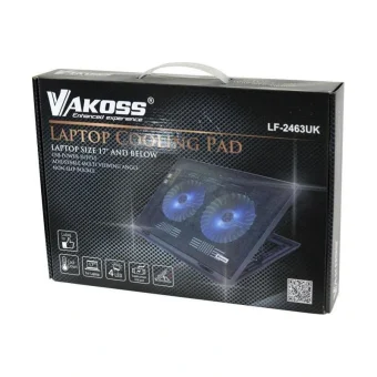 Vakoss Cooling Pad για Laptop έως 17" με 2 Ανεμιστήρες και Φωτισμό (LF-2463UK) LF-2463UK