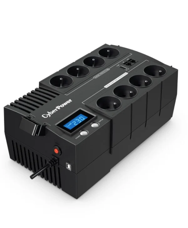 CyberPower BR1000ELCD-FR (Γαλλική Πρίζα) UPS Line-Interactive 1000VA 600W με 8 Schuko Πρίζες BR1000ELCD-FR