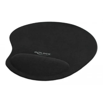 DeLock 12040 Mouse Pad 230mm με Στήριγμα καρπού Μαύρο 12040