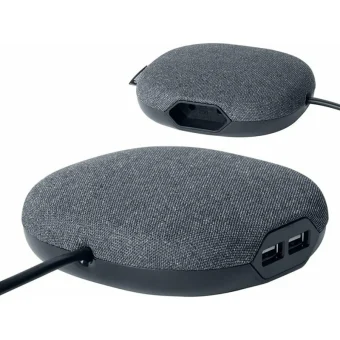 Brennenstuhl Βάση Φόρτισης με 2 Θύρες USB-A σε Γκρι χρώμα (1150020010) 1150020010
