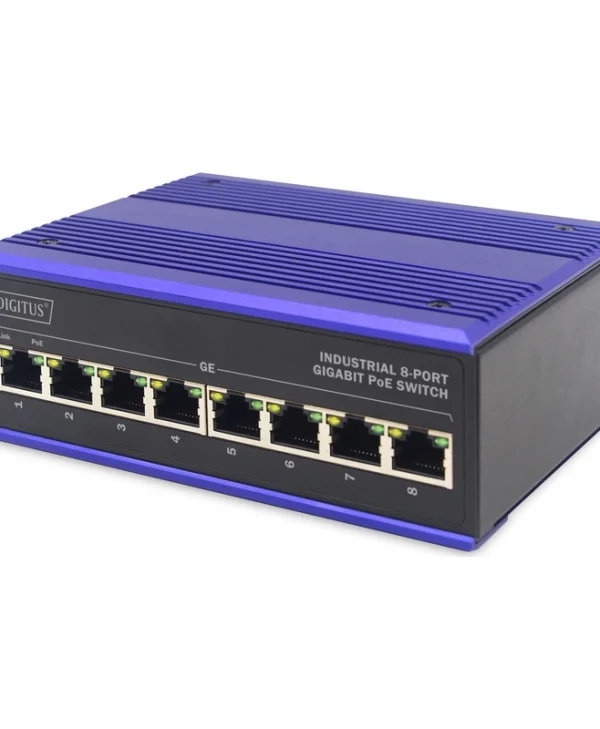 Digitus DN-651121 Unmanaged L2 PoE+ Switch με 8 Θύρες Ethernet DN-651121