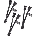 Thermaltake 4-Pin pwm - 2x 4-Pin pwm Cable 0.11m Μαύρο AC-060-CO1OTN-F1 AC-060-CO1OTN-F1 - Image 2