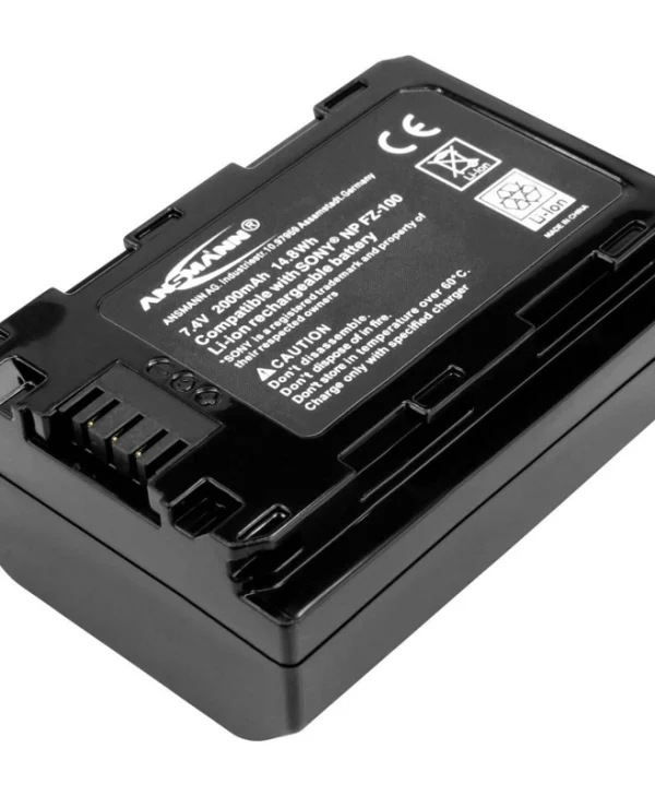 Ansmann Μπαταρία Φωτογραφικής Μηχανής NP FZ-100 1400-0079 Ιόντων-Λιθίου (Li-ion) 2000mAh Συμβατή με Sony 1400-0079