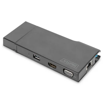 Digitus USB-A Docking Station με HDMI 4K Ethernet Γκρι (DA-70894) DA-70894