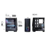 Xilence XG141 Gaming Midi Tower Κουτί Υπολογιστή με Πλαϊνό Παράθυρο και RGB Φωτισμό Μαύρο XG141 - Image 6