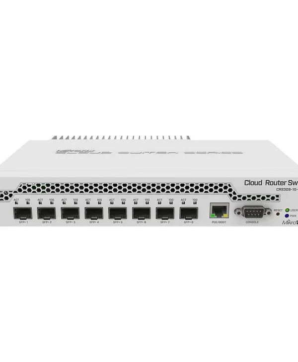 MikroTik CRS309-1G-8S+IN Managed L2 PoE+ Switch με 1 Θύρες Gigabit (1Gbps) Ethernet και 8 SFP Θύρες CRS309-1G-8S+IN