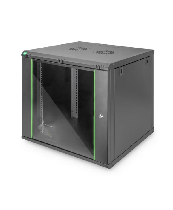 Digitus Επιτοίχια Καμπίνα Rack 9U 60x60x60cm Μαύρο DN-19 09U-6/6-EC-SW DN-19 09U-6/6-EC-SW