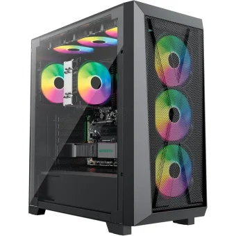 Xilence Xilent X XG151 Gaming Midi Tower Κουτί Υπολογιστή με RGB Φωτισμό Μαύρο XG151