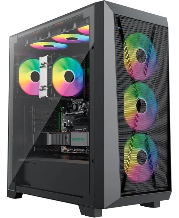 Xilence Xilent X XG151 Gaming Midi Tower Κουτί Υπολογιστή με RGB Φωτισμό Μαύρο XG151
