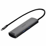 Unitek USB-C / USB-A Docking Station με 4K PD Ethernet Γκρι (H1112F) H1112F