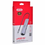 Unitek USB-C / USB-A Docking Station με 4K PD Ethernet Γκρι (H1112F) H1112F - Image 2