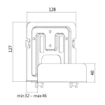 LogiLink Επιτοίχια Βάση Περιφερειακών Γκρι (BP0049) BP0049 - Image 3