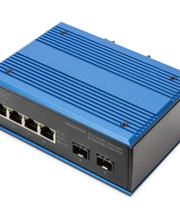 Digitus DN-651148 Unmanaged L2 Switch με 4 Θύρες Gigabit (1Gbps) Ethernet και 2 SFP Θύρες DN-651148