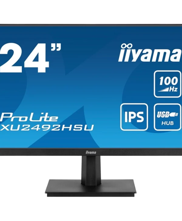 Iiyama ProLite XU2492HSU-B6 IPS Monitor 24" FHD 1920x1080 με Χρόνο Απόκρισης 0.4ms GTG XU2492HSU-B6