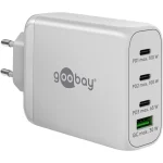 Goobay Φορτιστής Χωρίς Καλώδιο με Θύρα USB-A και 3 Θύρες USB-C 100W Power Delivery / Quick Charge 3.0 Λευκός (65556) 65556