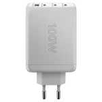 Goobay Φορτιστής Χωρίς Καλώδιο με Θύρα USB-A και 3 Θύρες USB-C 100W Power Delivery / Quick Charge 3.0 Λευκός (65556) 65556 - Image 3