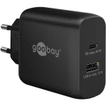 Goobay Φορτιστής Χωρίς Καλώδιο με Θύρα USB-A και Θύρα USB-C 45W Power Delivery Μαύρος (65411) 65411