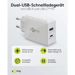 Goobay Φορτιστής Χωρίς Καλώδιο με Θύρα USB-A και Θύρα USB-C 30W Power Delivery Λευκός (61674) 61674 - Image 5