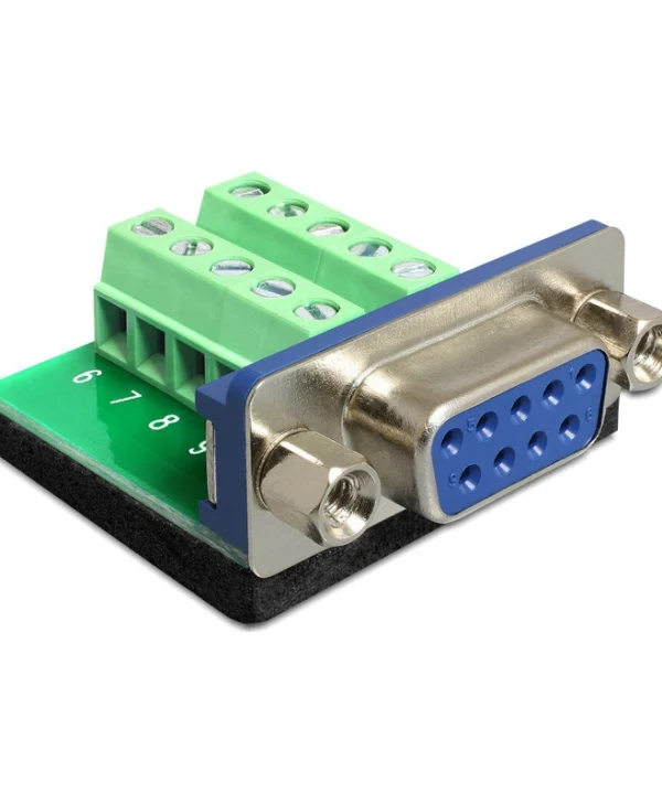 DeLock Sub-D 9 pin female to Terminal Block 10 pin (65268) 65268