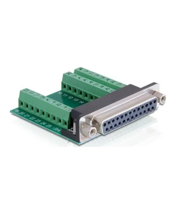 DeLock 25-pin D-Sub Adapter female Terminal block (65317) 65317