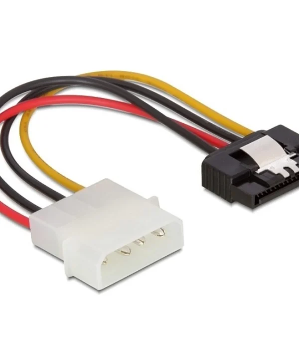 DeLock Cable Power Connection Molex Male Sata 20 15-Pin Sata - 4-Pin Molex Cable 0.15m Πολύχρωμο 60120 60120