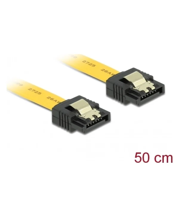 DeLock 7-Pin SATA III - 7-Pin SATA III Cable 50cm Κίτρινο (82809) 82809