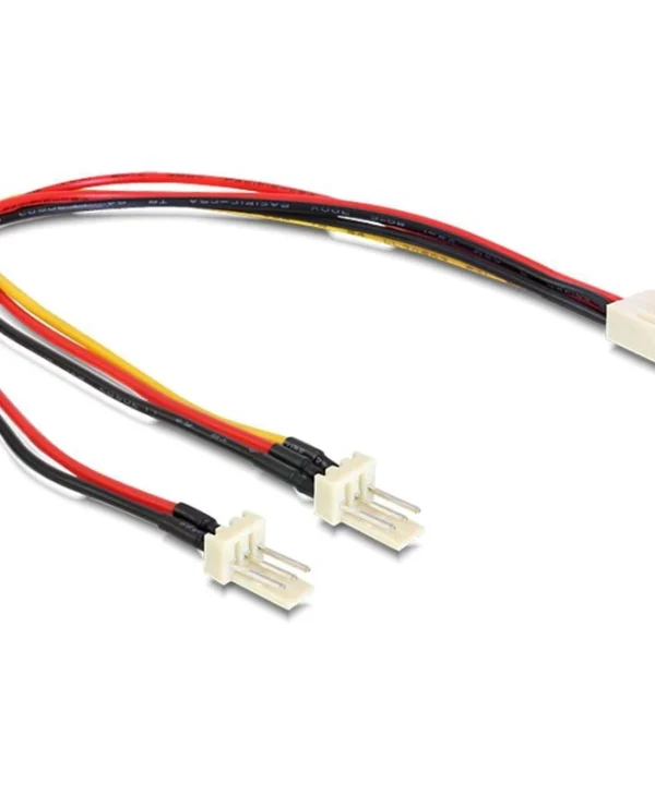 DeLock 3-Pin Fan - 3-Pin Fan Cable 0.22m Πολύχρωμο 89343 89343