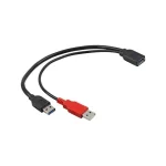 DeLock Μετατροπέας USB-A 2x male σε USB-A female 1τμχ 83176 83176 - Image 2