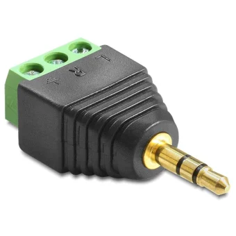 DeLock Βύσμα 3.5mm Jack male Μαύρο 65419 65419